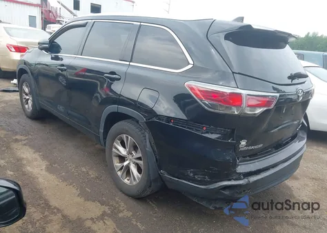 2015 Toyota Highlander Xle V6 z USA, uszkodzony, nr VIN 5TDJKRFH2FS191880